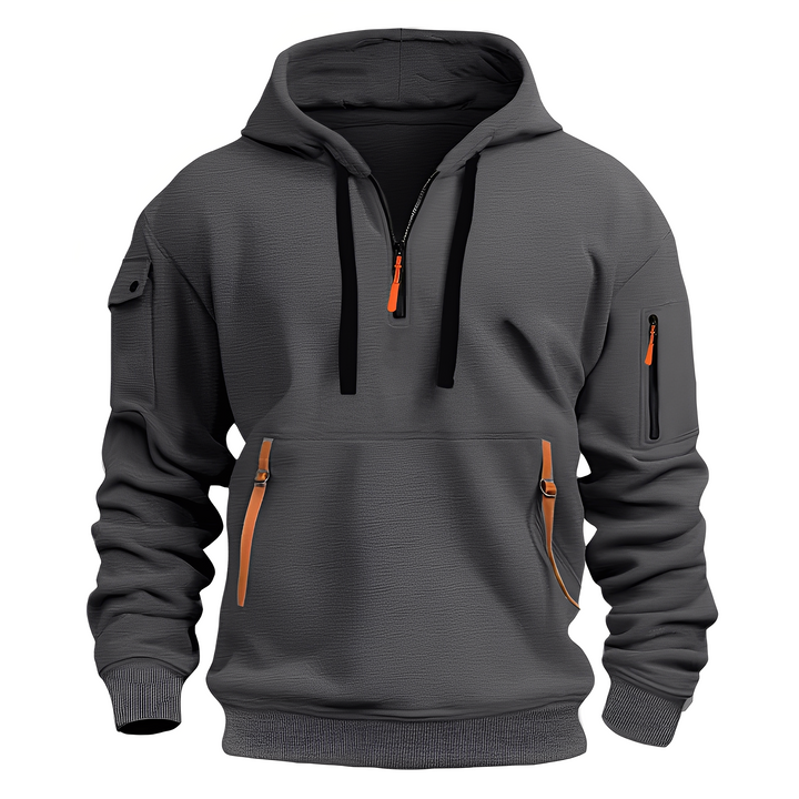 Bequemer Herren Hoodie mit Reißverschluss
