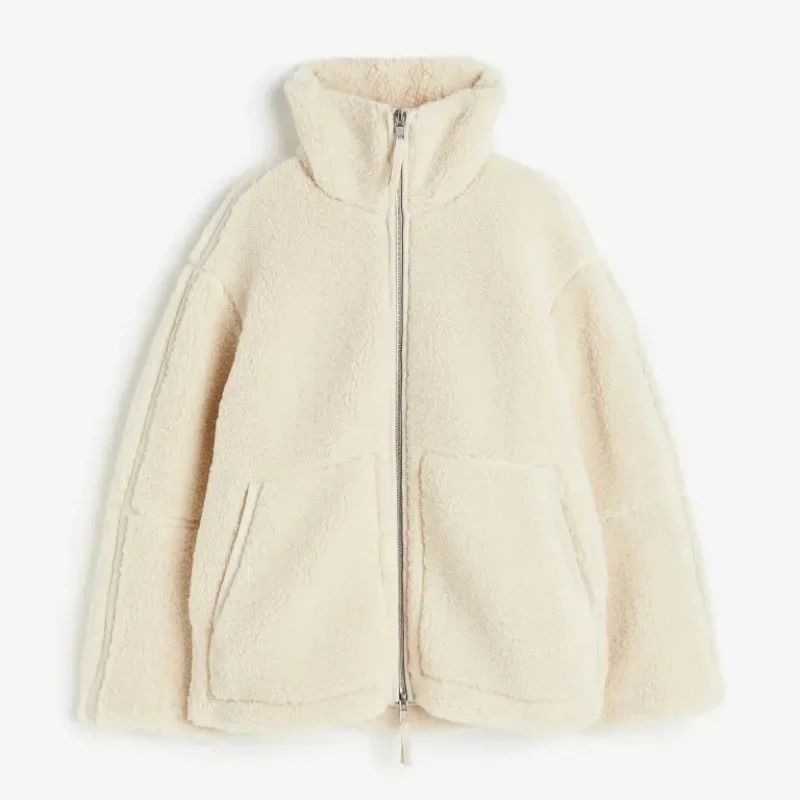 Übergrößen Fleece Jacke Warm und Bequem - IdealeKleiden