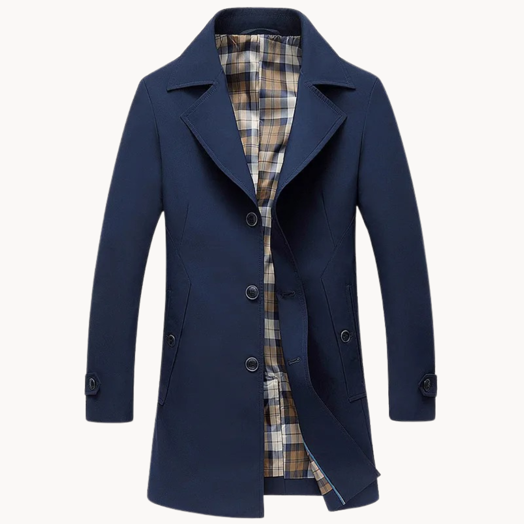 Herren-Trenchcoat Robust Winddicht Modern Design