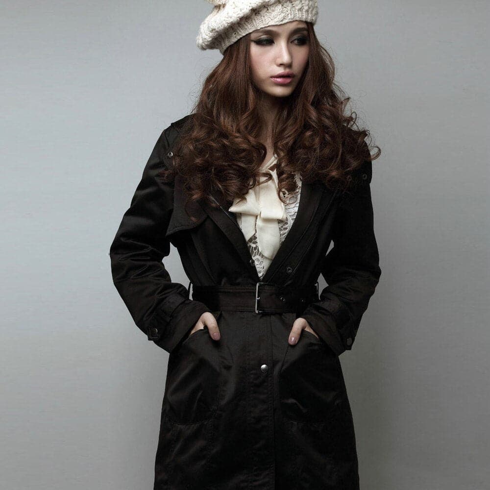 Kunstfell Parka Damen - Warme Kapuzenjacke Mittellang - IdealeKleiden