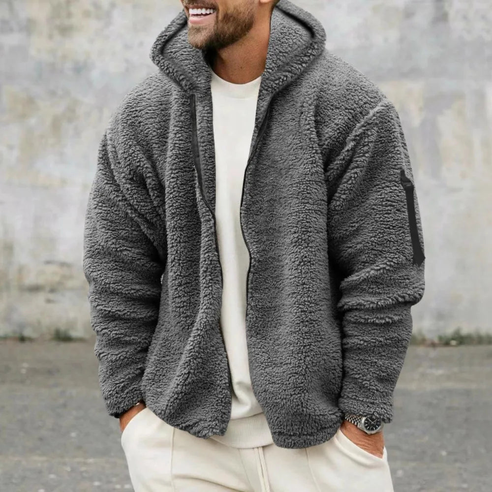 Praktische Fleecejacke Herren Sportlich