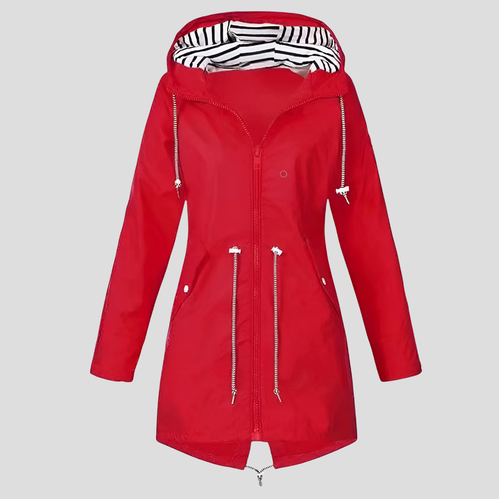 Wasserdichte Damenjacke Kapuze Regenjacke