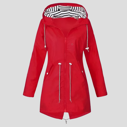 Wasserdichte Damenjacke Kapuze Regenjacke