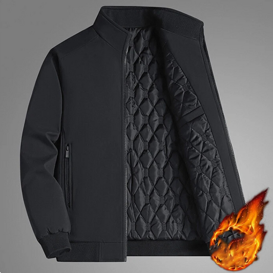 Stylische Herrenwinterjacke Bunt Stehkragen - IdealeKleiden