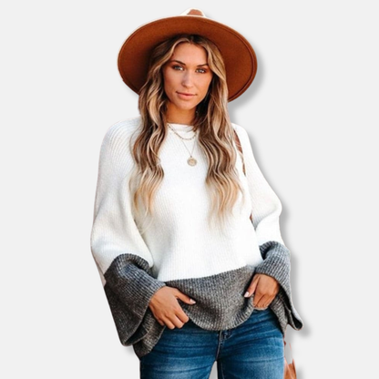 Bequemer Pullover Sweater Relaxed Fit Crewneck