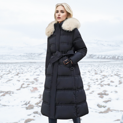 Lange Winterjacke Damen, Warm und Isolierend, Puffer Design