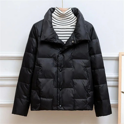 Winter Pufferjacke Damen | Rollkragen Steppjacke