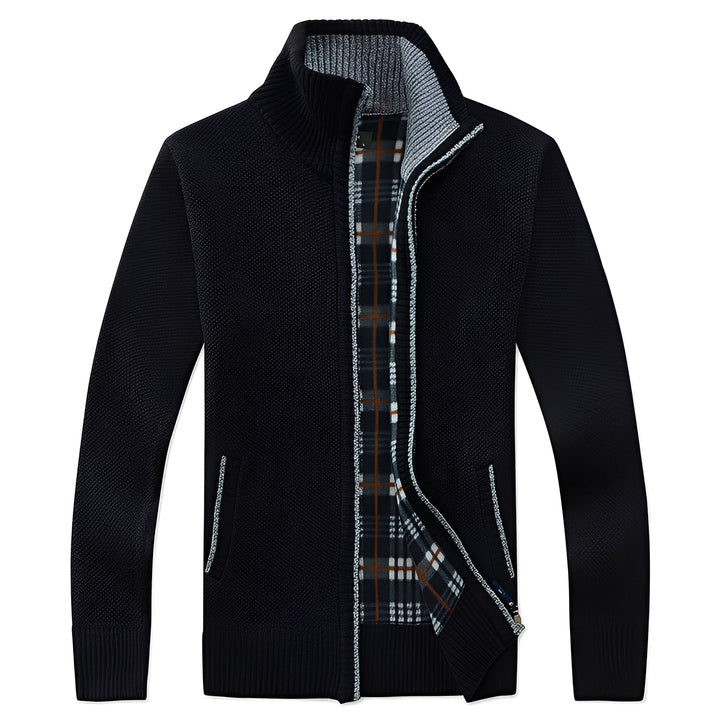 Herren Cardigan Elegant Fleece Innenfutter