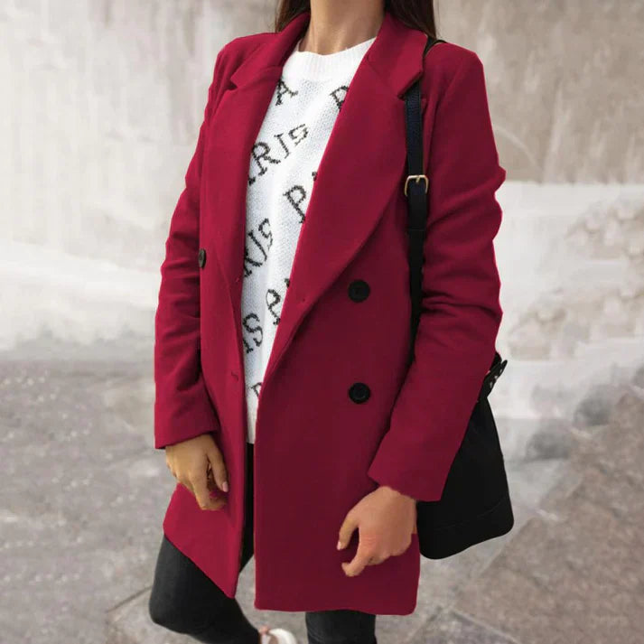 Eleganter Damen Wintermantel Woll