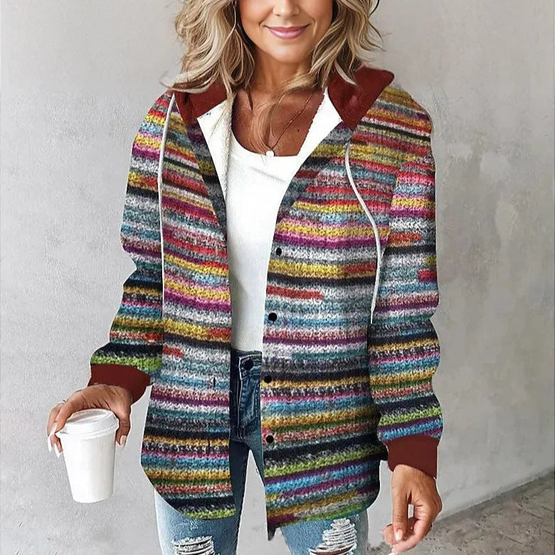 Modische Damenjacke Karomuster Sommer