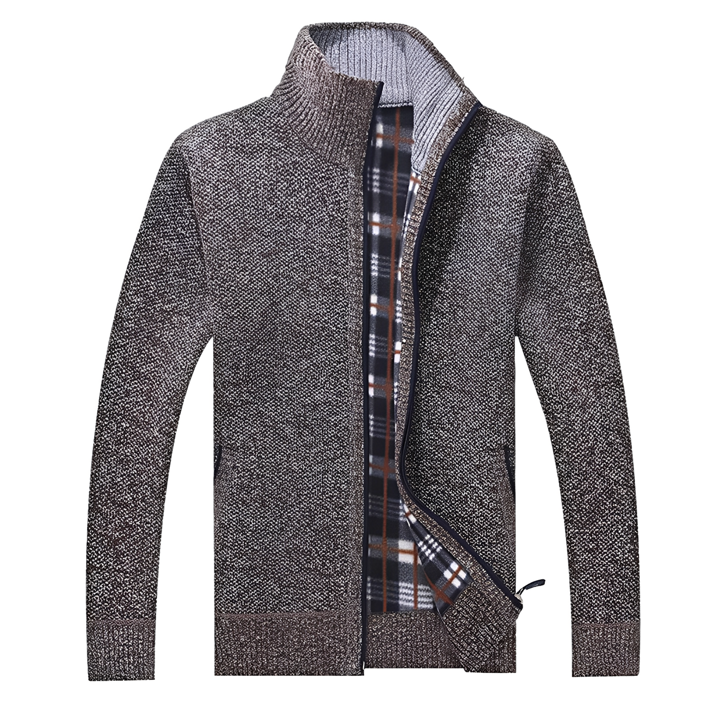 Stylischer Herren Cardigan Weich Fleece