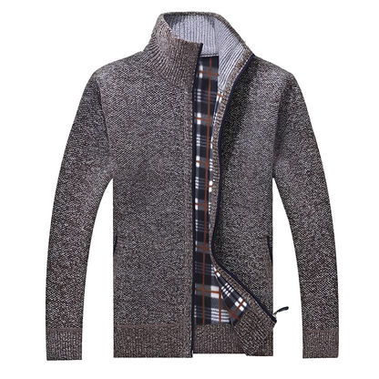 Stylischer Herren Cardigan Weich Fleece
