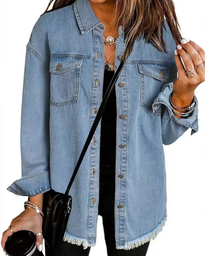 Kaschmir Hemdjacke Damen Freizeit
