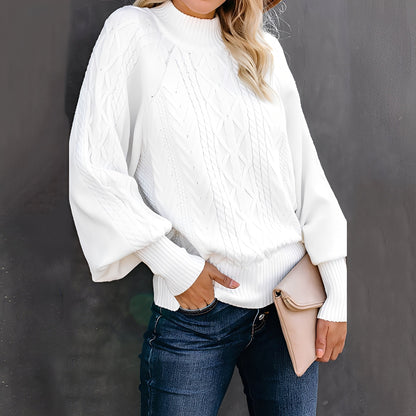 Eleganter Damen Rollkragenpullover Modern Lässig - IdealeKleiden