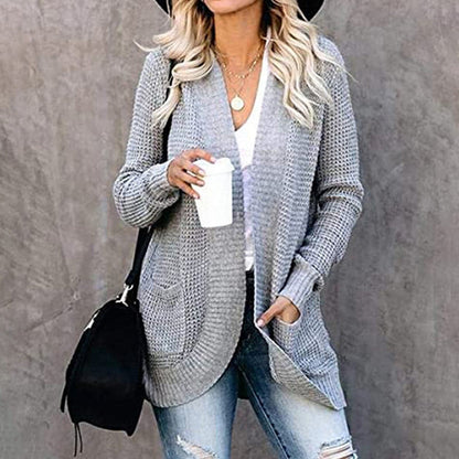 Großer Strickcardigan Bequem Lockere Passform