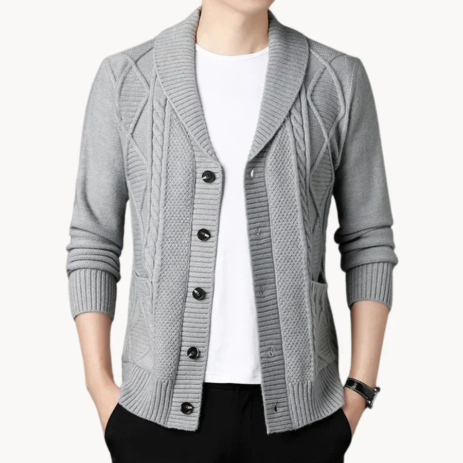 Damen Cardigan Elegant Rippenmuster