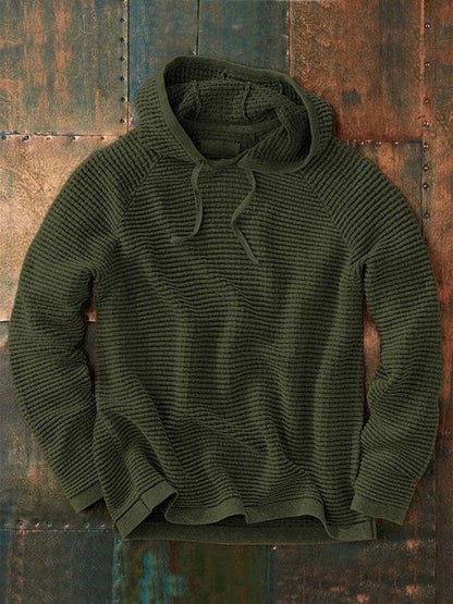 Strick-Hoodie Kapuze Muster Größe