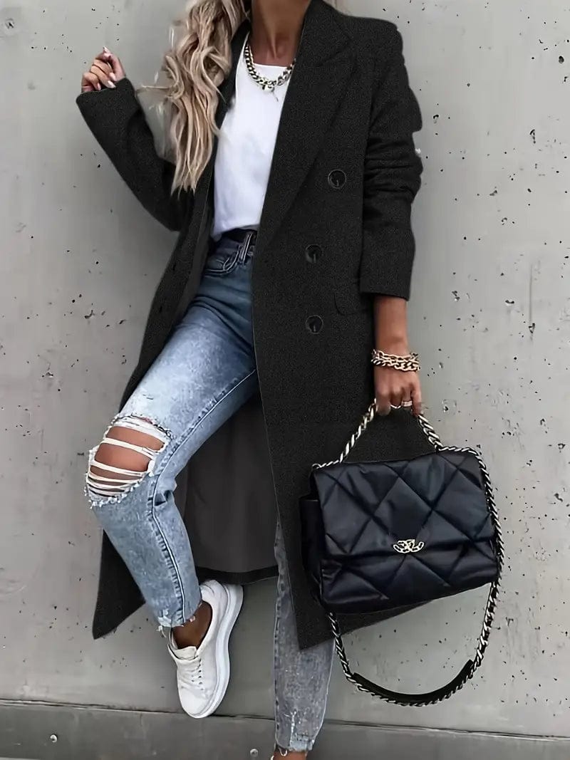 Eleganter Trenchcoat Damen Klassiker Winter