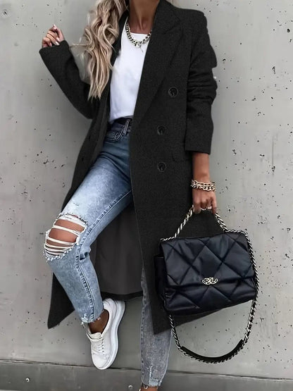 Eleganter Trenchcoat Damen Klassiker Winter
