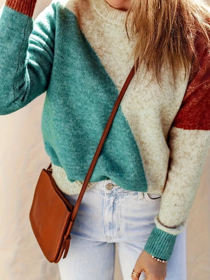 Farbige Pullover Frauen Trendy