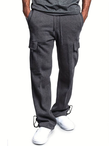 Herren Cargohose Bequem Vielfach Taschen