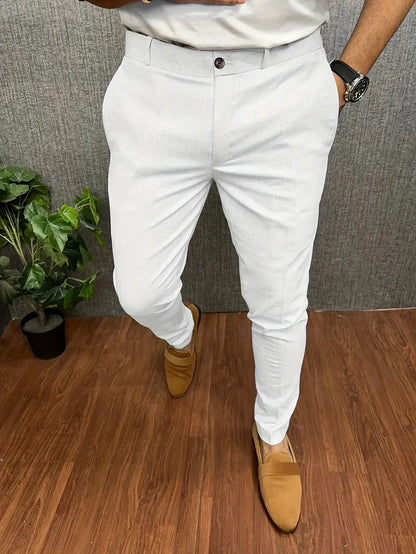 Herren Anzughose Halbformell Slim Fit