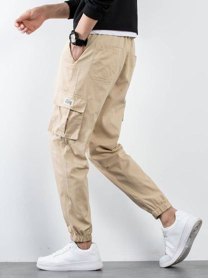 Herren Cargo Hose Bequem Vielfach Taschen