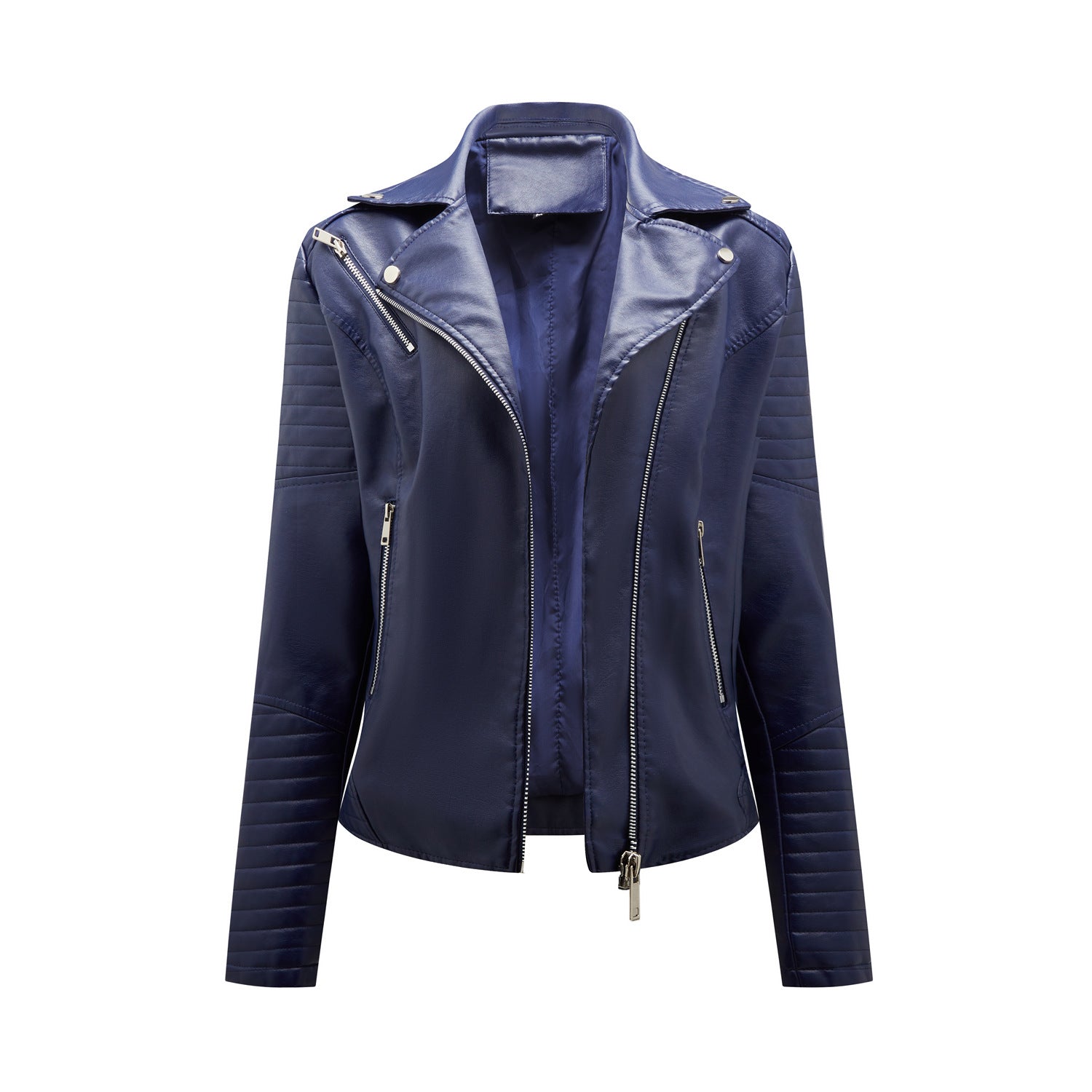 Frauen Lederjacke Frühling Modern Style - IdealeKleiden