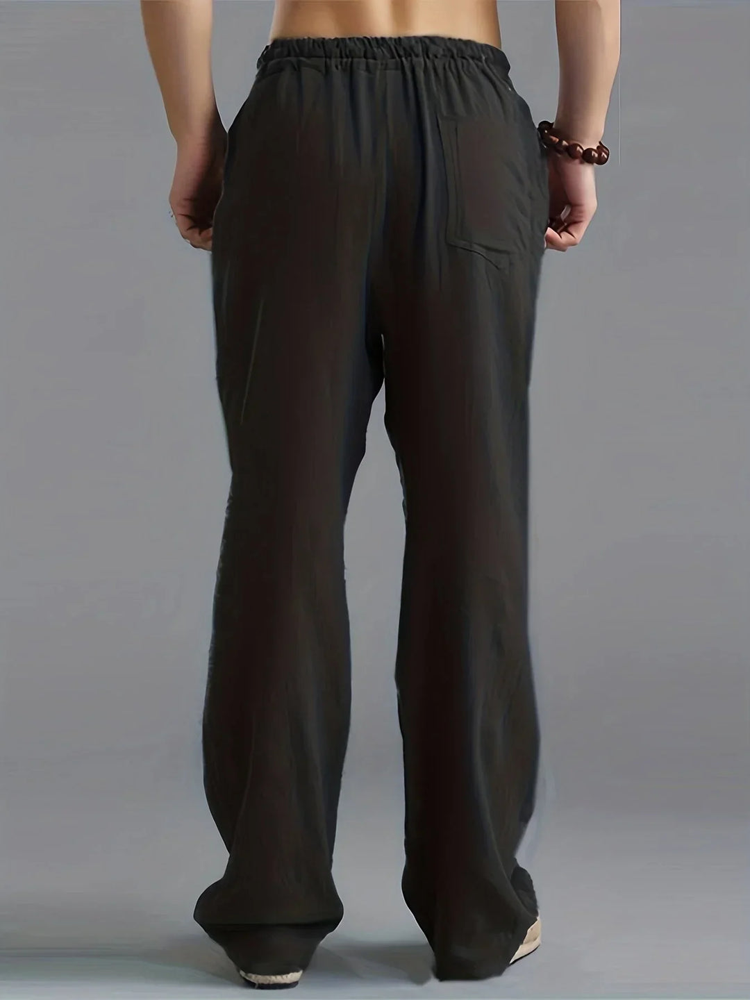Gerade Herrenhose Mit Elastischem Bund