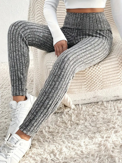Elegante Leggings Hochtailliert Frühjahrskollektion - IdealeKleiden