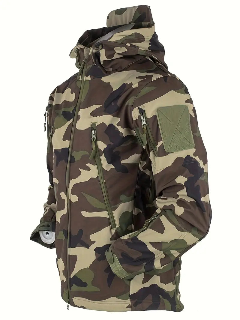 Herren Windjacke Fleece Gefüttert Warm
