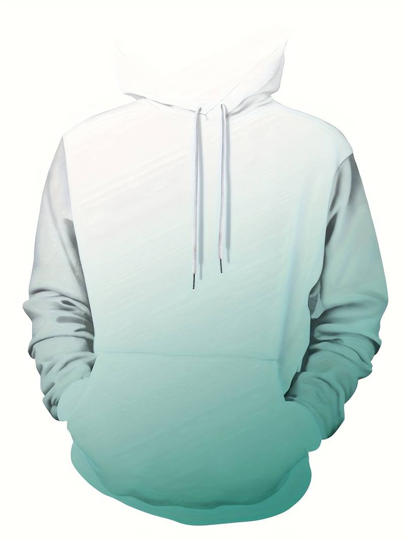 Farbverlauf Hoodie Herren Lässig Cool - IdealeKleiden