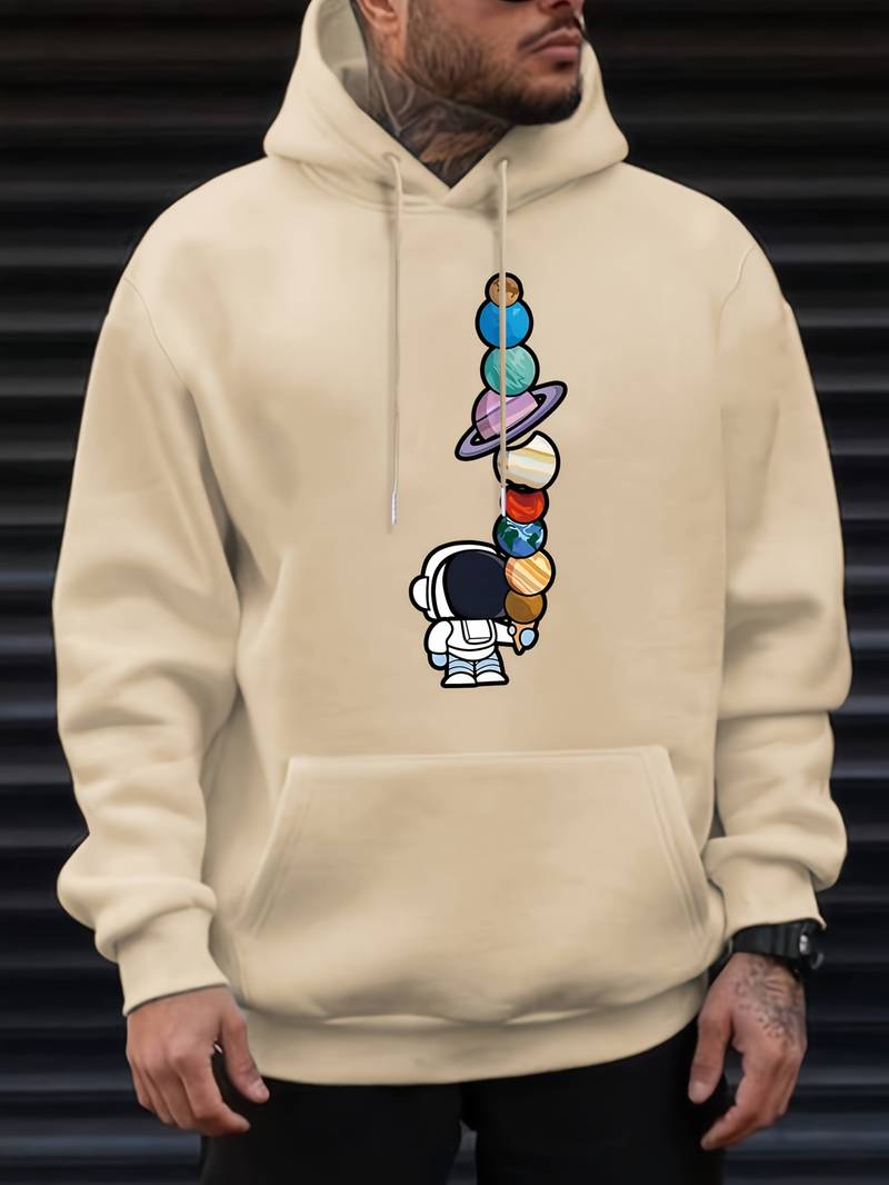 Astronauten Hoodie Herren Modern Galactic