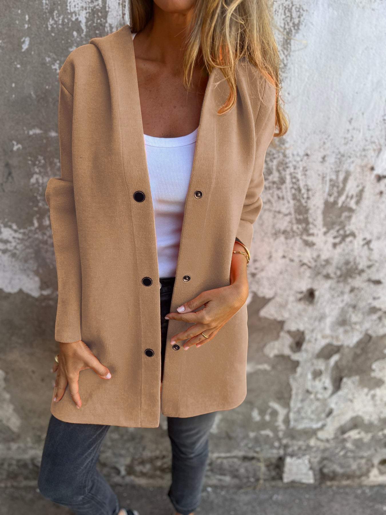 Komfortable Jacke mit Kapuze Relaxed Style
