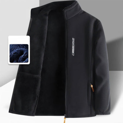 Warmes Winterkleid Fleece Gefüttert Modern