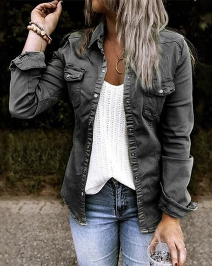 Modische Damenjacke Klassisch Jeans