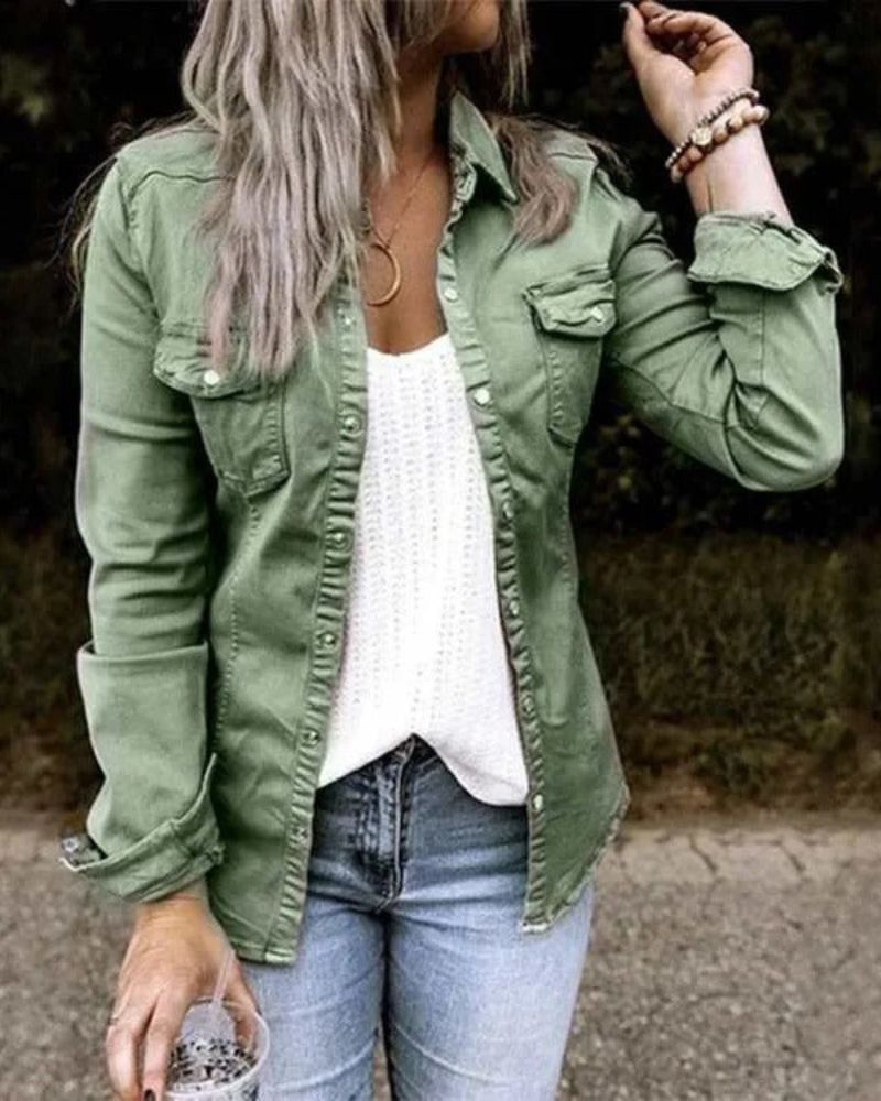 Modische Damenjacke Klassisch Jeans