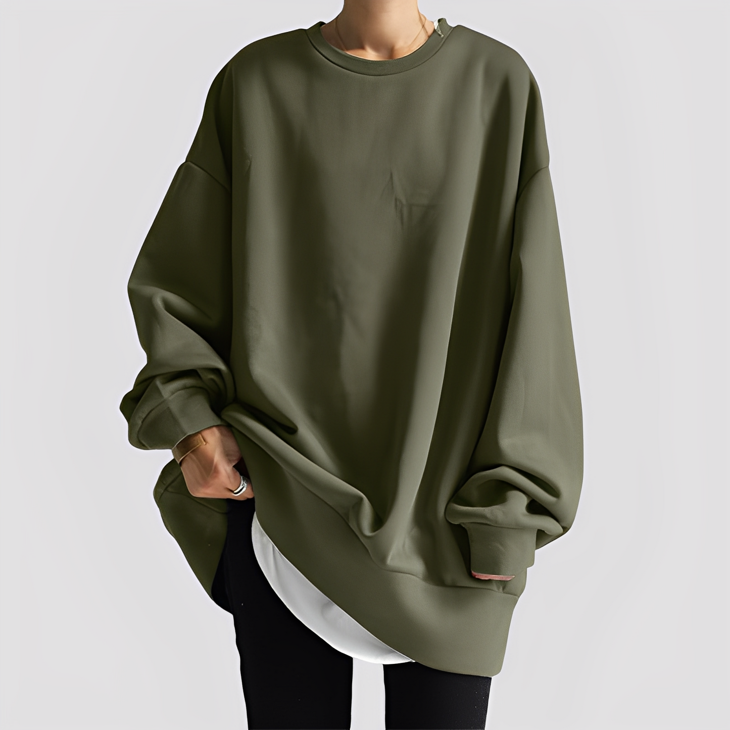 Damen Oversize Sweater Modern Chic