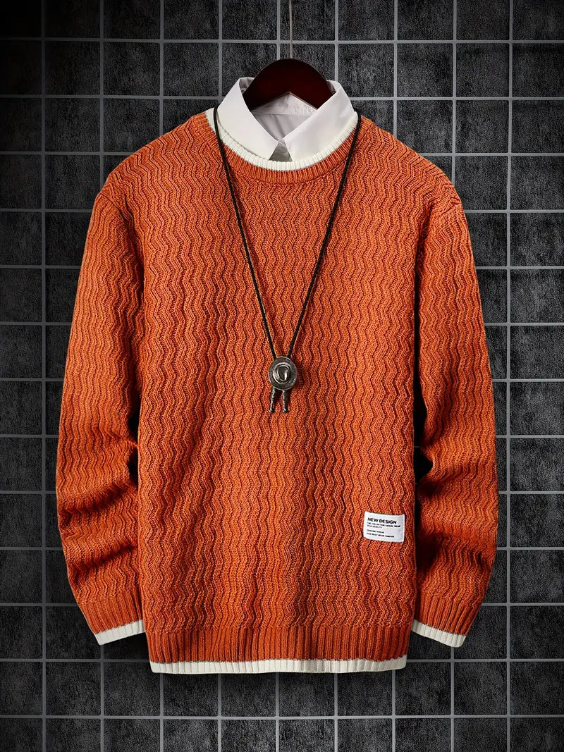 Thermo Strickpullover Herren Warm
