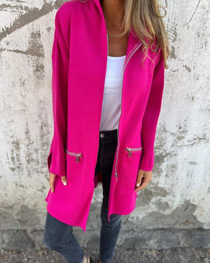 Lange Cardigans Damen Elegantes Design