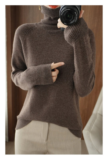 Bequemer Rollkragenpullover Lockerer Style