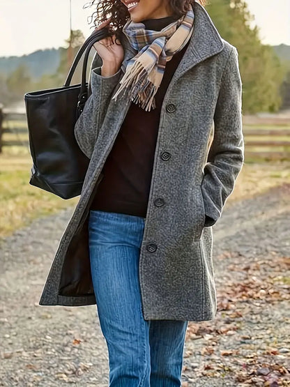 Warmes Winterkleid | Doppelgewebter Damenmantel