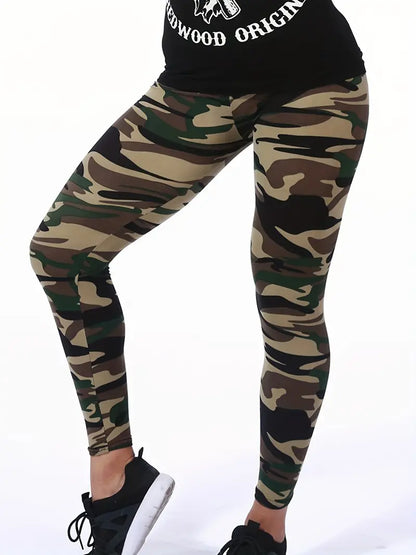 Aurora - Bequeme Camo-Hose Hochtailliert
