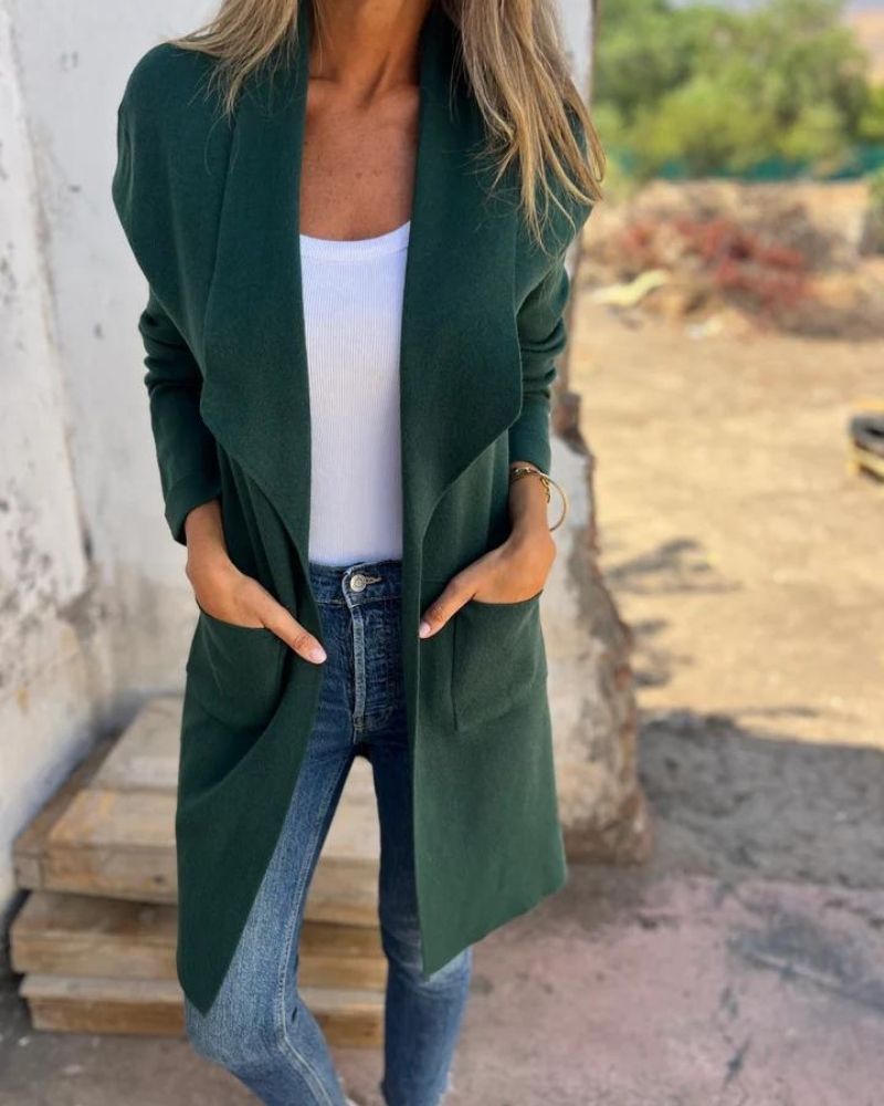 Lässige Damenjacke Oversized Cardigan - IdealeKleiden