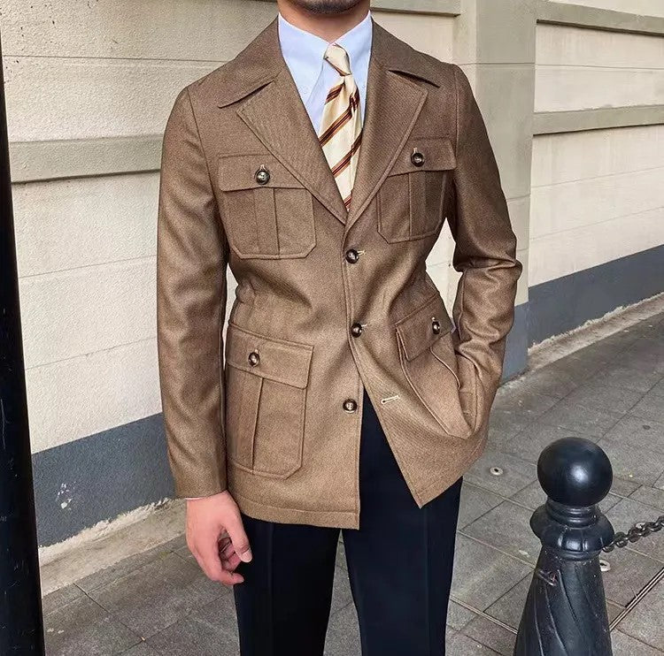 Eleganter Wintermantel Damen Schneiderkragen