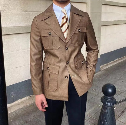 Eleganter Wintermantel Damen Schneiderkragen