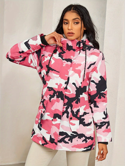 Winterkleid Damen Fleece Kapuze Warm