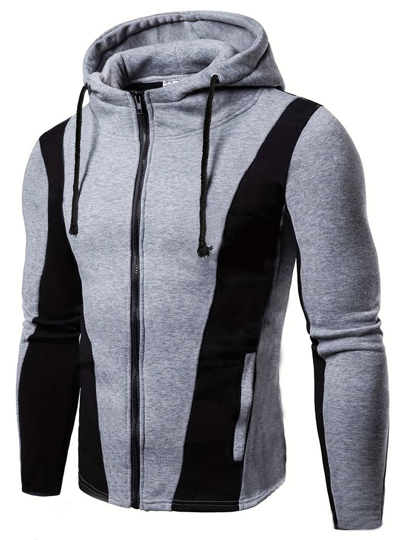 Stylish Herren Hoodie Farbblock Design