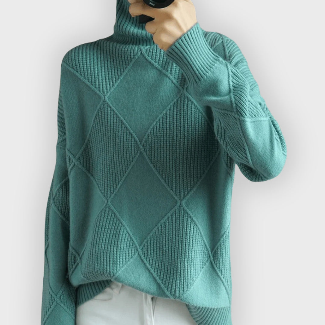 Weiche Damenpullover Rollkragen Elegant
