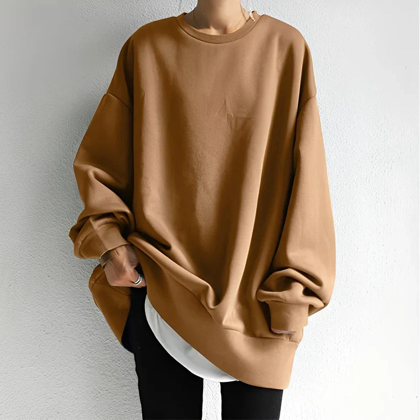 Damen Pullover Lockerschnitt Übergröße